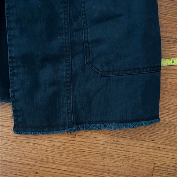 Free People Black Denim Military Jacket size M - Picture 4 of 8